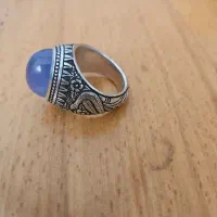 انگشتر نقره عقیق سوسنی