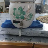 کتری شیر دار لعابی قدیمی