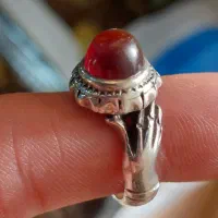 انگشتر نقره عقیق یمنی کهنه