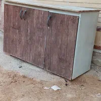 کابینت 3درب بدنه گالوانیزه درب تخته ای