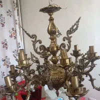 لوستر برنجی 12شعله