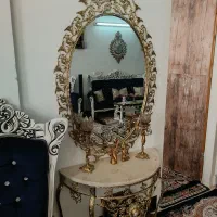 آیینه کنسول برنج|بوفه، ویترین، کنسول|بروجرد, |دیوار