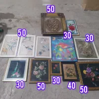 پشتی ترکمنی با تابلو