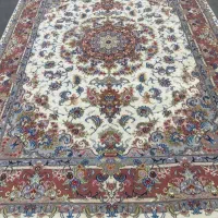 فرش دستباف (بساک) جفت ۹ متری نقشه علیا گل ابریشم|فرش|مشکیندشت, |دیوار