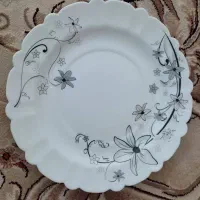 بشقاب پلوخوری ارکوپال گل مشکی