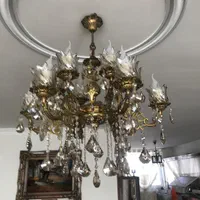 بوفه برنز اصل و لوستر برنز اصل