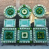 تشریفات ارغوان کرایه تاج گل مصنوعی و سایبان