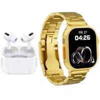 پک ساعت هوشمند اپل واچ اولترا طلایی + ایرپاد پرو|لوازم جانبی موبایل و تبلت|کرج, گوهردشت|دیوار