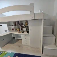 فروش تخت خواب دوطبقه طبقه نوجوان|تخت و سرویس خواب|جم, |دیوار