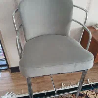 صندلی کانتر شش عدد .پایه استیل.کاملا نو .