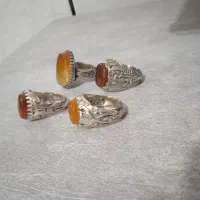 انگشتر نقره عقیق فیروزه نیشابور شجر