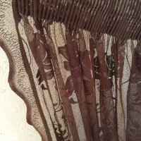 ۲عدد والان پرده گیپورخارجی+آویز پرده+جمع کن پرده