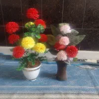 گل با گلدان