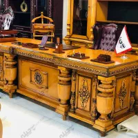 میزمدیریتی اسپانیایی لاکچری مبلمان اداری کتابخانه