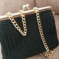 کیف مکرومه فروشی کار دست خودمه تازه بافتش|کیف، کفش، کمربند|کرمان, |دیوار