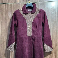 پیراهن مخمل کبریتی