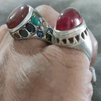انگشتریمنی و۲۴نگین وانگشتریاقوت
