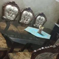 میز ناهار خوری 8نفره سالم تمیز، مبلمان 9نفر|میز و صندلی غذاخوری|پیشوا, |دیوار
