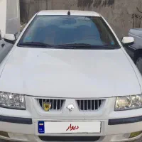 سمند91 سفید گلگیر رای سر کاپوت اندازه یه وجب رنگ