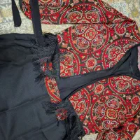 لباس یلدایی کت و سارافون فری سایز قرمز و مشکی|لباس|تهران, افسریه شمالی|دیوار