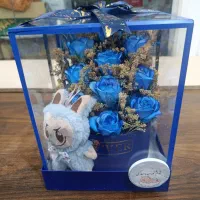 باکس گل شیشه ای و ام دی اف