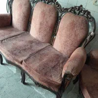 مبلمان استیل چوب گردو سالم سالم