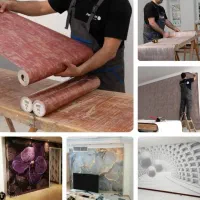 کاغذدیواری، ترموال، ماربل شیت، پارکت|مصالح و تجهیزات ساختمان|یزد, |دیوار