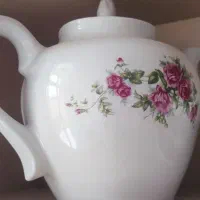 قوری گل قرمزی یادگار مامان جونم