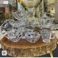 سرویس کریستال ۱۸ نفره نو و اکبند داخل کارتن