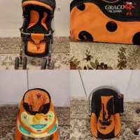 ست کامل کالسکه و کریر روروئک و ساک بچه فقط۵تومن