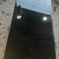 میز تلویزیون شیشه و چوب