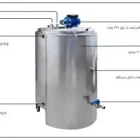 دیگ استیل پاتیل دوجداره پاتیل پخت شیر جوش پروسس|ماشین‌آلات صنعتی|شیراز, شهرک گلستان|دیوار