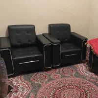 ۲دست مبل اداری نو نو هر دست چهارنفره