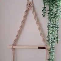 جا حوله یا جا دستمال رولی مکرومه