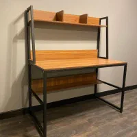 میز کتابخانه قفسه دار میز تحریر و کامپیوتر کد 105