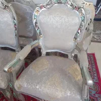 مبل فرحی درجه ۱ نو ۹ نفره + میزغذا خوری ۹ نفره|مبلمان خانگی و میز عسلی|خرم‌آباد, |دیوار