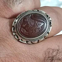 انگشتر عقیق سرخ رکاب زنجان خط برجسته کوپال|کلکسیون اشیاء عتیقه|تهران, تهرانپارس شرقی|دیوار