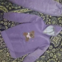 ست هودی شلوار تو حوله ای دخترانه