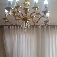 لوستر ۳عدد آبکاری طلا