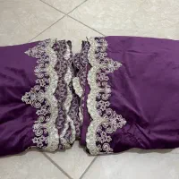 والان پرده مخمل لبه حاشیه ترک نو