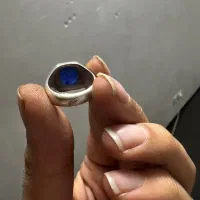 انگشتر یاقوت کبود افریقایی درجه یک دستساز|جواهرات|زاهدان, |دیوار