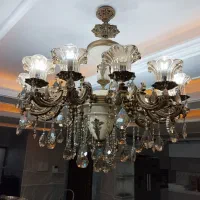 لوستر12شاخه یک عدد  دیوارکوب دوعدد راهرویی دوعدد
