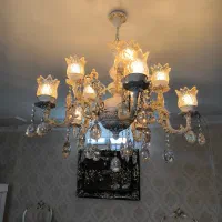 دوعدد لوستر برنز ۱۰شاخه