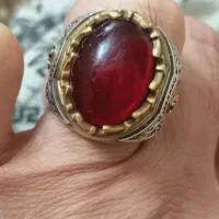 انگشتر کلکسیونی نقره ایتالیا یاقوت تراش قطعی اصل
