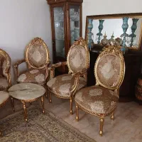 مبل  استیل  با میز جلو و عسلی رویه سنگ مرمر|مبلمان خانگی و میز عسلی|تهران, سید خندان (جلفا)|دیوار