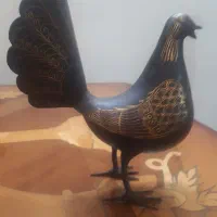 یک جفت کبوتر فلزی طلاکوب /۱۵۰ساله