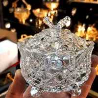 قندان طرح کریستال پایه دار وارداتی ساخت چین