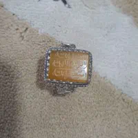 انگشتر عقیق وشرف الشمس وفیروزه