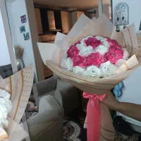 دسته گل روبانی،کادو روز مادر|گل مصنوعی|پیشوا, |دیوار