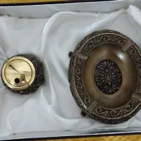 ست زیر سیگاری و فندک برندASHTRAY|کلکسیون اشیاء عتیقه|اهواز, کوروش|دیوار